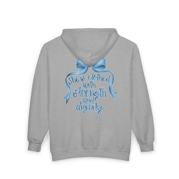 Proverbs 31:25 Zip up