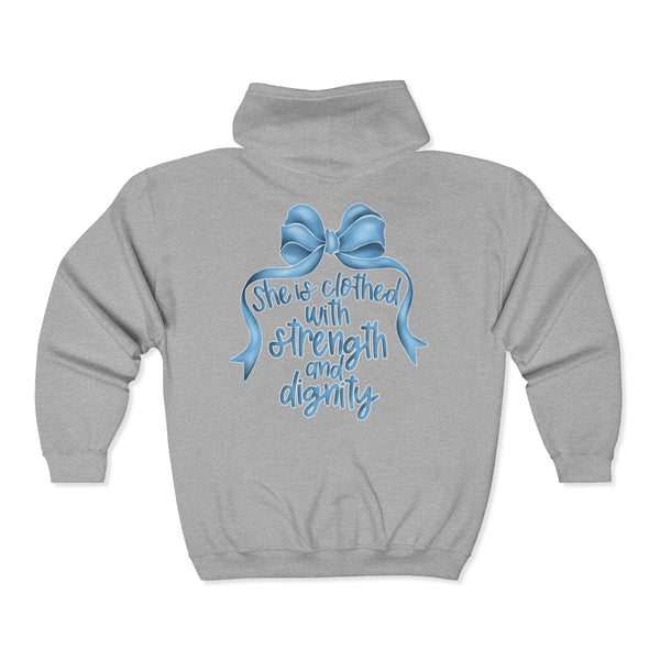 Proverbs 31:25 Zip up